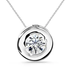 Collar Diamante Lady 0.55-1.00Ct Solitario Oro Blanco