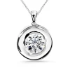 Collar Diamante Linda 0.55-1.00Ct Solitario Oro Blanco