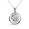 Collar Diamante Linda 0.10-0.50Ct Solitario Oro Blanco