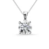 Collar Diamante Nancy 0.10-0.50Ct Solitario Oro Blanco