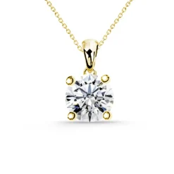 Collar Diamante Nancy 0.10-0.50Ct Solitario Oro Amarillo