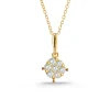 Collar Diamantes Gardenia 0.10 Oro Amarillo