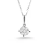 Collar Diamantes Gardenia 0.10 Oro Blanco