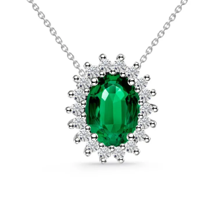 Collar Esmeralda 1.30 Y Diamantes Dalia