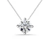 Collar oro blanco y diamante GraceTwisted 0.10-0.50 Ct