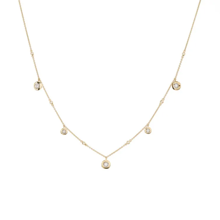 Collar Oro Chatones Celebrity 108