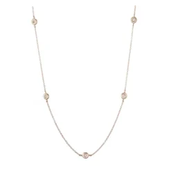 Collar Oro Diamantes 5 Spot