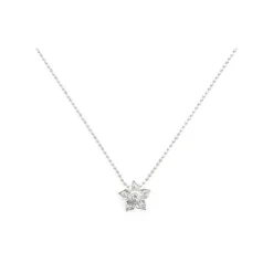 Collar Oro Diamantes Flor
