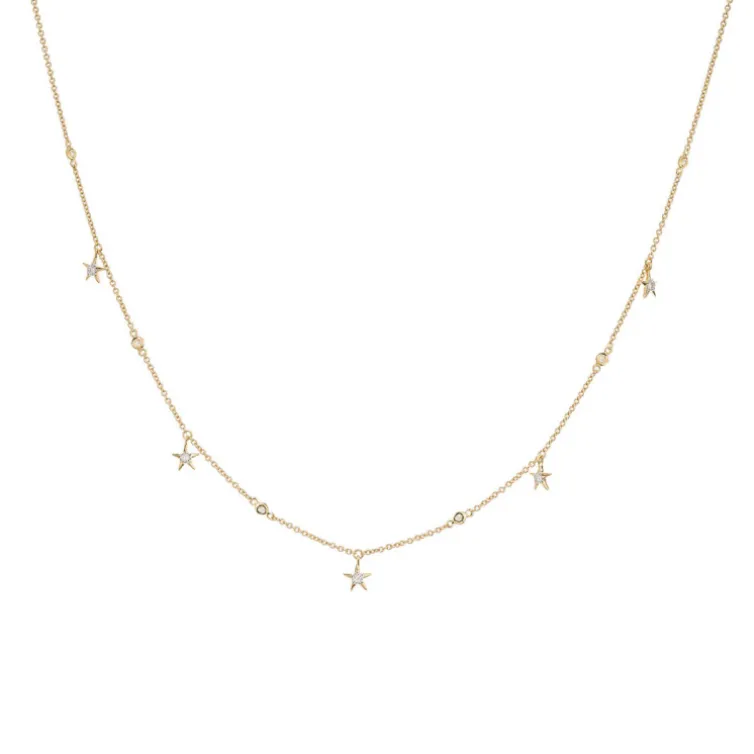 Collar Oro Estrellas Celebrity 108
