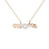 Collar Oro Mom Mama Mini Details