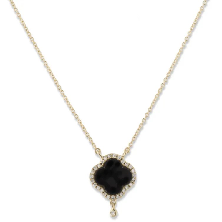 Collar Oro Onix Opaque Stones