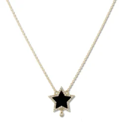 Collar Oro Onix Opaque Stones