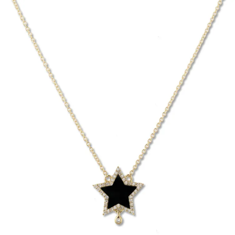 Collar Oro Onix Opaque Stones