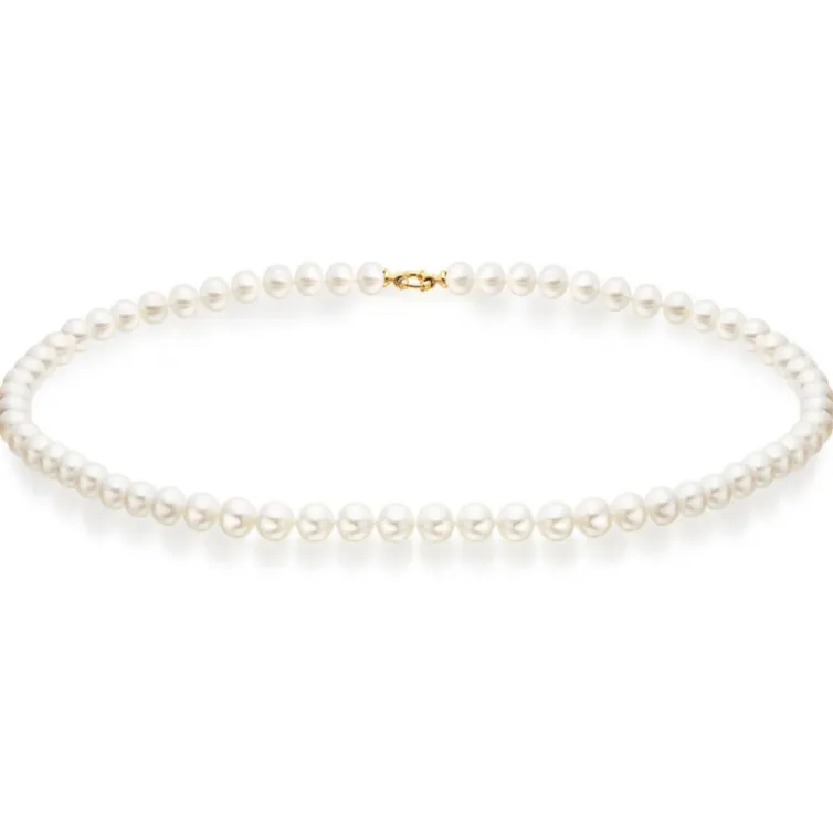 Collar Perlas 6-6.5mm Cultivadas Naturales