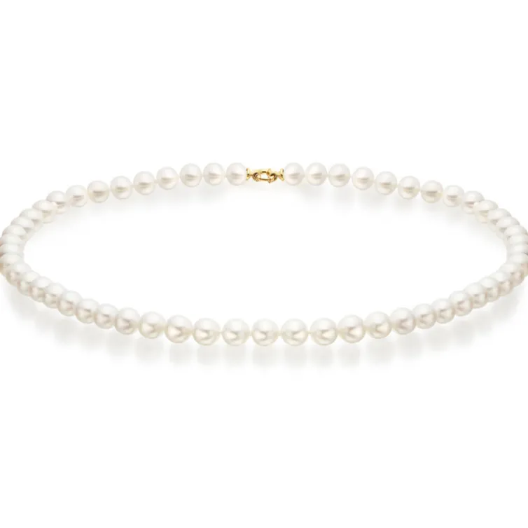 Collar Perlas 7-7.5mm Cultivadas Naturales
