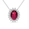 Collar Rubi 1.30 Y Diamantes Dalia