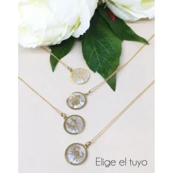 Collar Zodiaco Oro18 kt. y Nácar