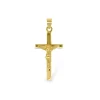 Cruz Oro Amarillo Cristo Tubo Cuadrado 25x15
