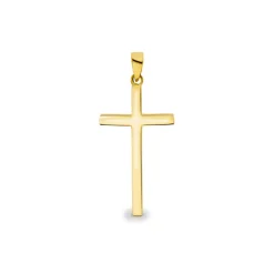 Cruz Oro Amarillo Tubo Cuadrado 25x15