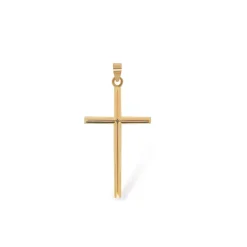 Cruz Oro Rosa Tubo Redondo 24x14