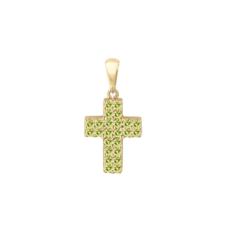 Cruz Peridotos Doble Catholic Sign