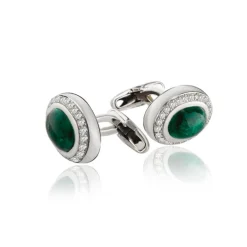 Gemelos De Oro Y Diamantes Huomo