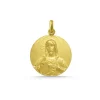 Medalla Cristo Sagrado Corazón de Jesús Oro 18K