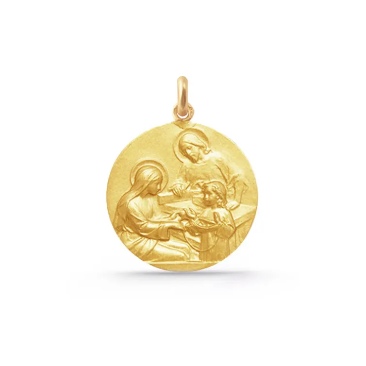 Medalla Sagrada Familia Oro 18K