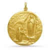Medalla Virgen de Lourdes 18K