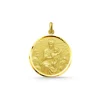 Medalla Virgen del Carmen Manto Bisel Oro 18K