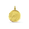 Medalla Virgen María Niña Oro 18K Bisel
