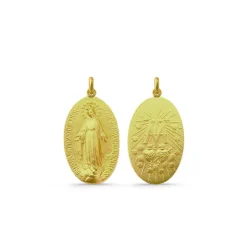 Medalla Virgen Milagrosa Oro 18K