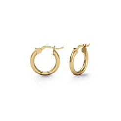 Pendientes Aro Criolla Basic Gold 10mm Oro Amarillo