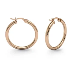 Pendientes Aro Criolla Basic Gold 20mm Oro Rosa