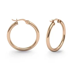 Pendientes Aro Criolla Basic Gold 20mm Oro Rosa