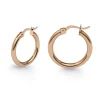 Pendientes Aro Criolla Basic Gold 15mm Oro Rosa