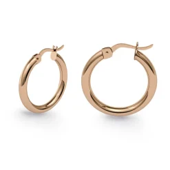 Pendientes Aro Criolla Basic Gold 15mm Oro Rosa