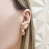 Pendientes Aro Criolla Basic Gold 15mm Oro Rosa
