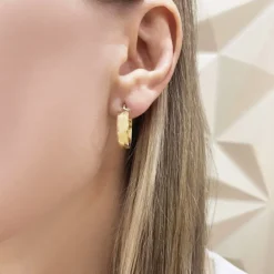 Pendientes Aro Criolla Basic Gold 15mm Oro Amarillo