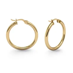 Pendientes Aro Criolla Basic Gold 20mm Oro Amarillo