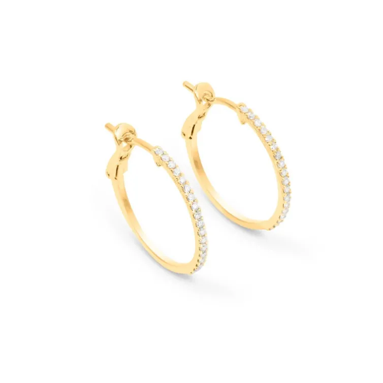 Pendientes Aro Diamantes 0.25Ct.