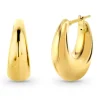 Pendientes Aro oval Nochentera 23mm