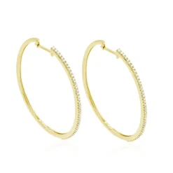 Pendientes Aro Oval Oro Hoop