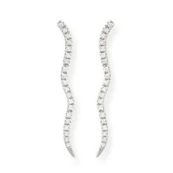 Pendientes Barra Onda Diamantes Wave
