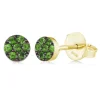 Pendientes Circulo Green Velvet