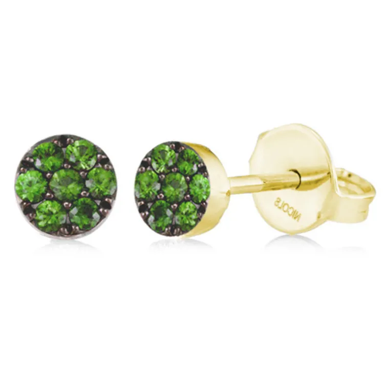 Pendientes Circulo Green Velvet