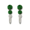 Pendientes Circulos Green Velvet