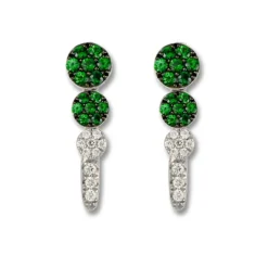 Pendientes Circulos Green Velvet