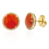 Pendientes Coral Diamantes Red Velvet 12Mm