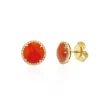 Pendientes Coral Diamantes Red Velvet 11Mm